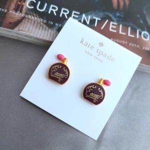 Kate Spade earrings cute perfume bottle earrings
